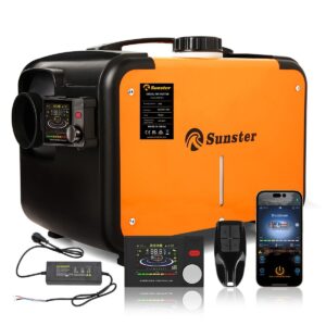 8kW 12V diiselõhukütteseade – LCD-ekraan, Bluetooth juhtimine, madal kütusekulu, ideaalne sõidukitele ja ruumidesse