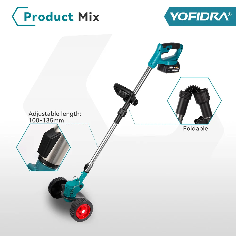 Akutrimmer teleskoopvarrega – 18V (ühildub Makita akudega) - Pilt 4