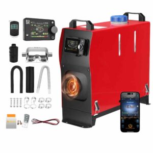 8KW diiselsoojendi, Bluetooth, LCD-ekraan, 12V/24V, paatidele, autodele, garaažidele, telkimiseks