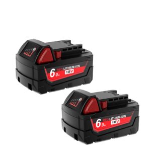 Milwaukee M18 18V 6.0Ah Li-ion aku, kiire laadimine, ülelaadimise ja ülekuumenemise kaitse