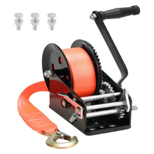 1587 kg käsivints – vastupidav tsingitud terasest vints haagiste, paatide ja ATV-de jaoks