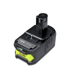 RYOBI ONE+ 18V Asendusaku 6Ah – liitiumioonaku, suure mahutavusega, kiire laadimine, ühildub Ryobi ONE+ tööriistadega