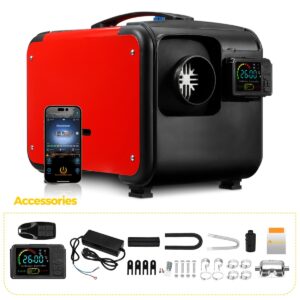 8KW diiselsoojendi, Bluetooth, LCD-ekraan, 12V/24V/220V, madala kütusekuluga, paatidele, autodele, haagissuvilatele