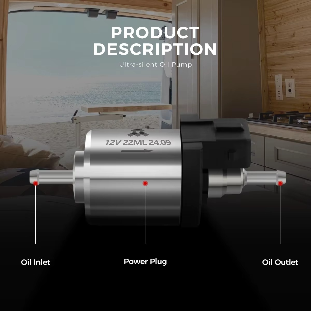 Ultra Silent 12V 22ML diiselkütteseadme kütusepump - Image 5