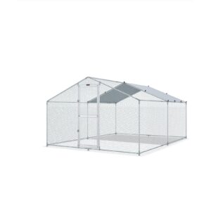 4x3m metallist linnuaedik kanadele, partidele ja väikeloomadele, UV- ja veekindla katusega