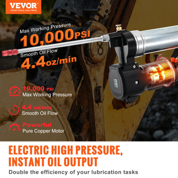 Akumääretepüstol 20V – 10000 PSI surve, 39-tolline voolik - Image 2