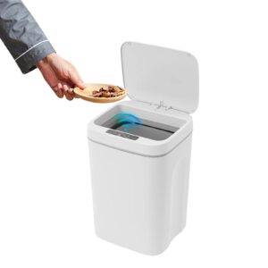 Nutikas automaatne sensoriga prügikast 16L, IPX5 veekindel, LED-valgustusega ja vaikne sulgumine