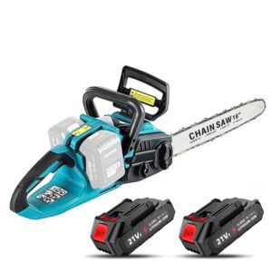 3500W elektriline kettsaag, 16-tolline tera, harjavaba mootor, 2x 18V liitiumakut, automaatne õlitussüsteem, Makita akudega ühilduvus