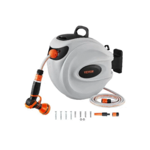 Automaatse tagasikerimisega kastmisvooliku rullik 20m, 180° pööratava seinakinnituse, 9-režiimilise pritsipäise ja CE/GS sertifikaadiga. Sobib igapäevaseks kastmiseks aias.