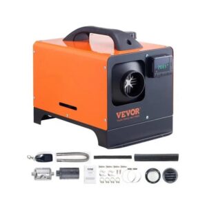 8kW kaasaskantav diiselsoojendi LCD-ekraani, kaugjuhtimispuldi ja 5L paagiga. Soojendab kuni 25 m² ruumi 10 minutiga, sobib autosse, matkabussi, garaaži või telki.