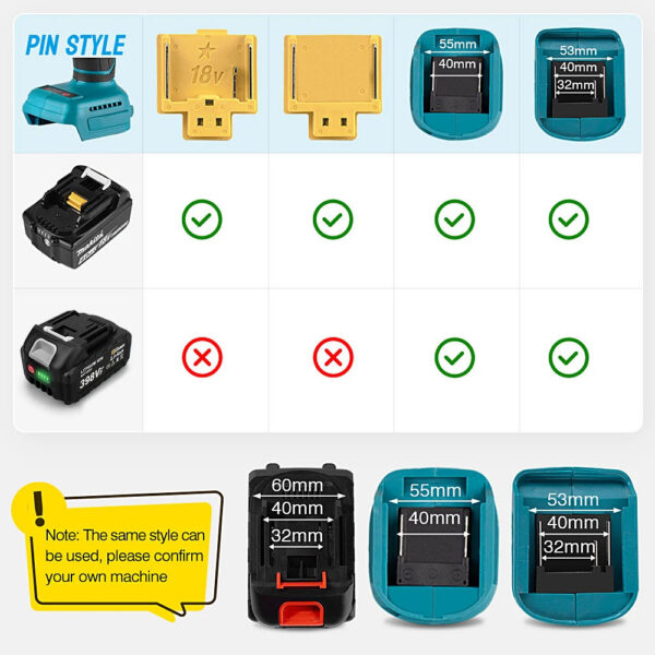 2×398VF 18V 15000mAh Liitiumakud ja Kiirlaadija – Sobivad Makita 18V Tööriistadele - Image 2