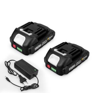 198VF 18V liitiumaku komplekt Makita tööriistadele – 2×7500mAh akud ja kiirlaadija LED-indikaatoriga