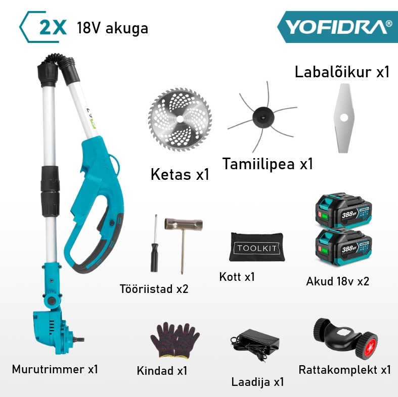 Yofirda 18V murutrimmer
