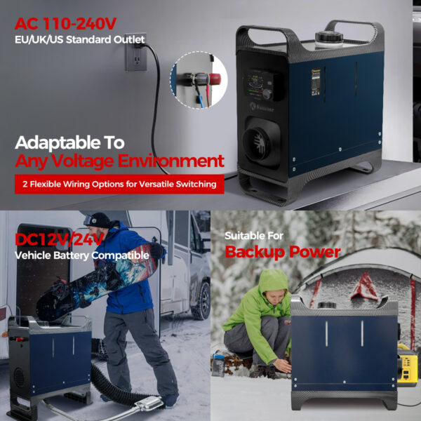 8kW Sunster diiselsoojendi 12V/24V/220V - Vaikne, nutikas ja küttekast matkaautodele ja garaažidele - Image 3