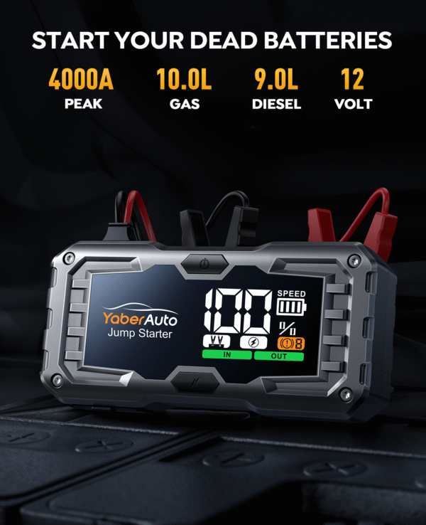 YABER 4000A Käivitusabi / Aku Booster / Powerbank / Taskulamp - Image 6