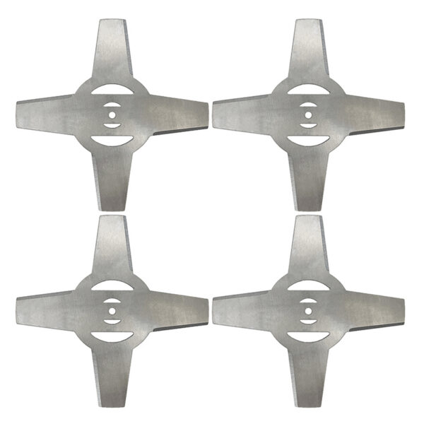 4x Trimmeritera 150mm – 5mm Ava, 4 Hambaga Metallist Võsalõikuri Terad - Image 6