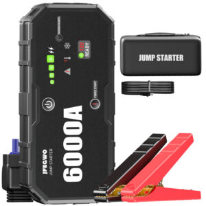6000A auto käivitusabi ja akupank – sobib kuni 13L bensiinimootoritele ja 13L diiselmootoritele, LCD-ekraan ja Force Boost funktsioon