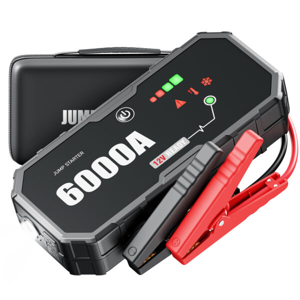 6000A Käivitusabi 12V – LCD Ekraan, Force Boost, Powerbank – Autodele, Maasturitele, Mootorratastele, Kaubikutele, Veokitele - Image 4