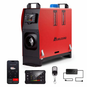 MUDIRO 8kW diiselõhkkütteseade 220V EU versioon – võimas ja automaatne küttelahendus garaažile, töökojale, autole või paadile.