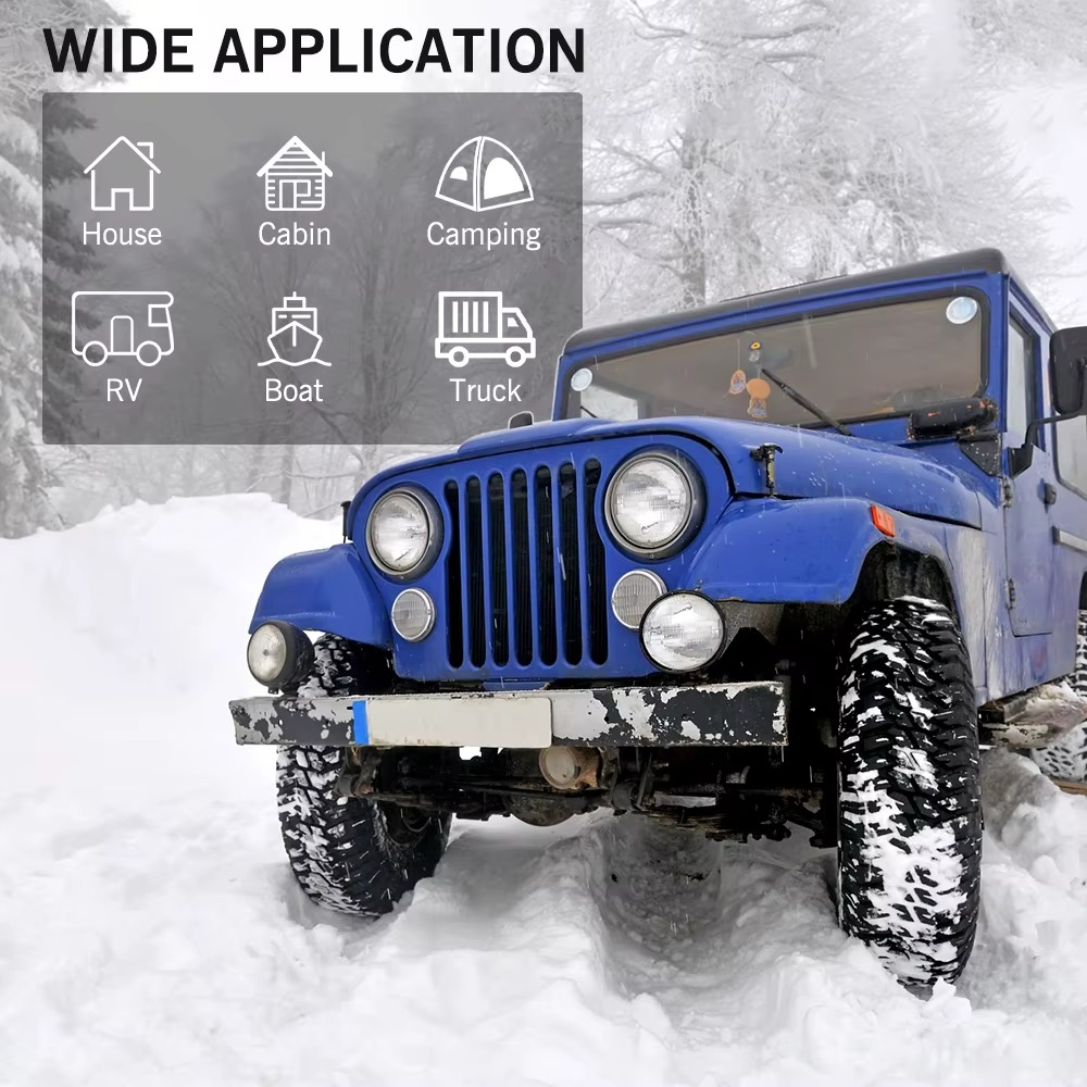 FDIK 5kW Diiselsoojapuhur 12V/24V – Alumiiniumkorpus, Bluetooth APP – Auto, Buss, Veok, Paadid, Garaaž - Image 5