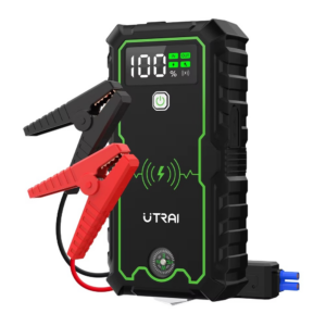 UTRAI JS-1 Pro 4000A käivitusabi tühja autoaku kiireks käivitamiseks – 12V auto käivitusseade juhtmevaba laadimise ja LED-taskulambiga