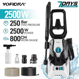 2500W elektriline survepesur 250 BAR – reguleeritava pihustusotsikuga kõrgsurvepesur autode ja terrasside puhastamiseks