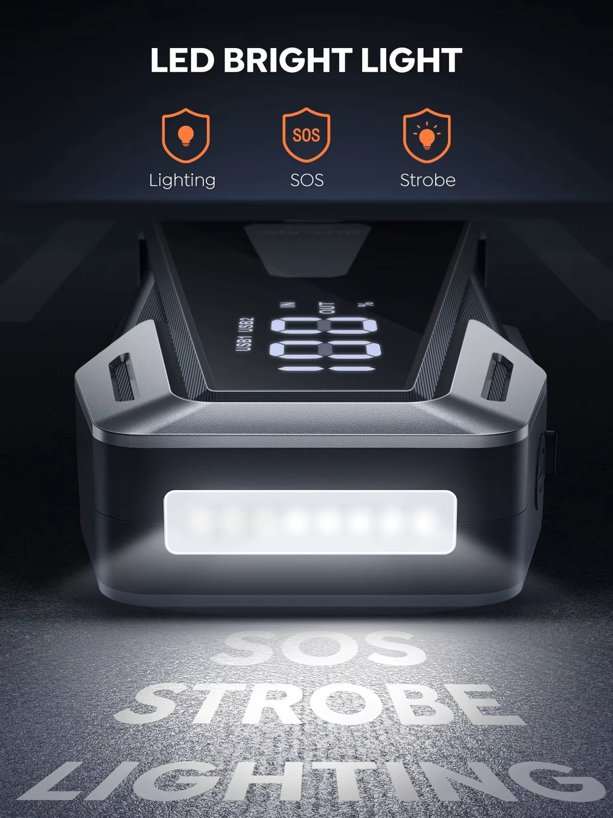 BUTURE B02 2500A auto käivitusabi akupank 21 800 mAh (12V) - Image 5