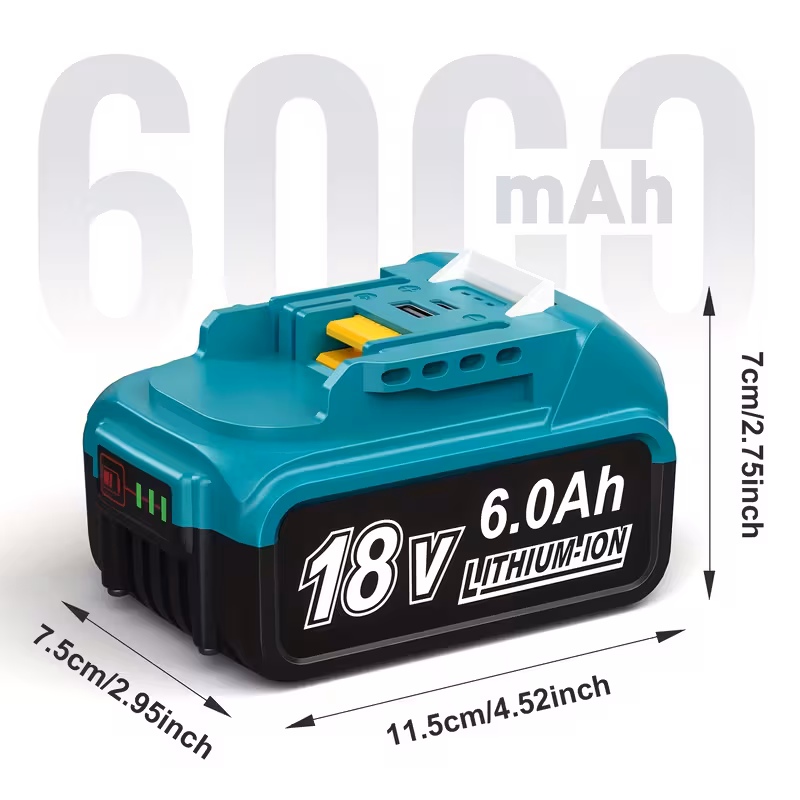 ACIGON 18V asendusaku 6.0Ah – sobib Makita 18V tööriistadele ja laadijatele - Image 3