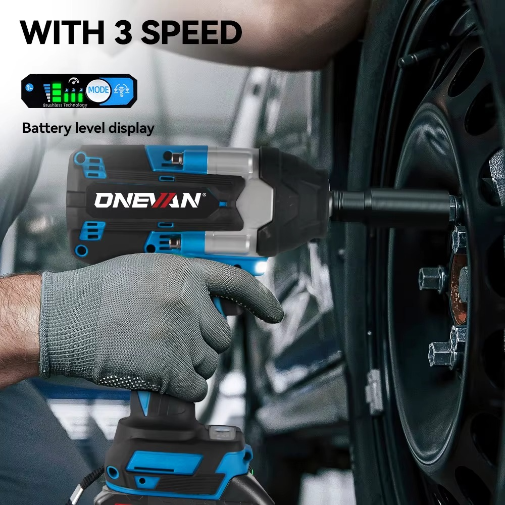 Onevan Akulöökmutrikeeraja 1800Nm 1/2″ – Ühilduv Makita 18V Akudega - Image 2