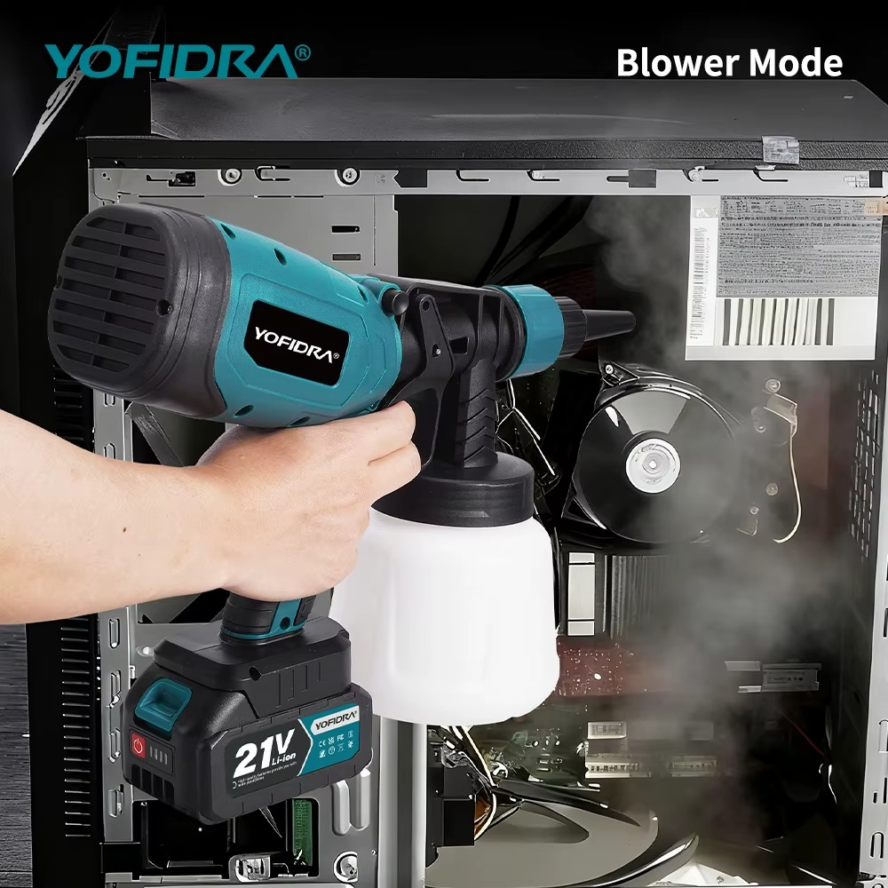 Yofidra akutoitega värvipihusti 1000 ml – Ilma akudeta, Makita 18V akude sobivus - Image 5