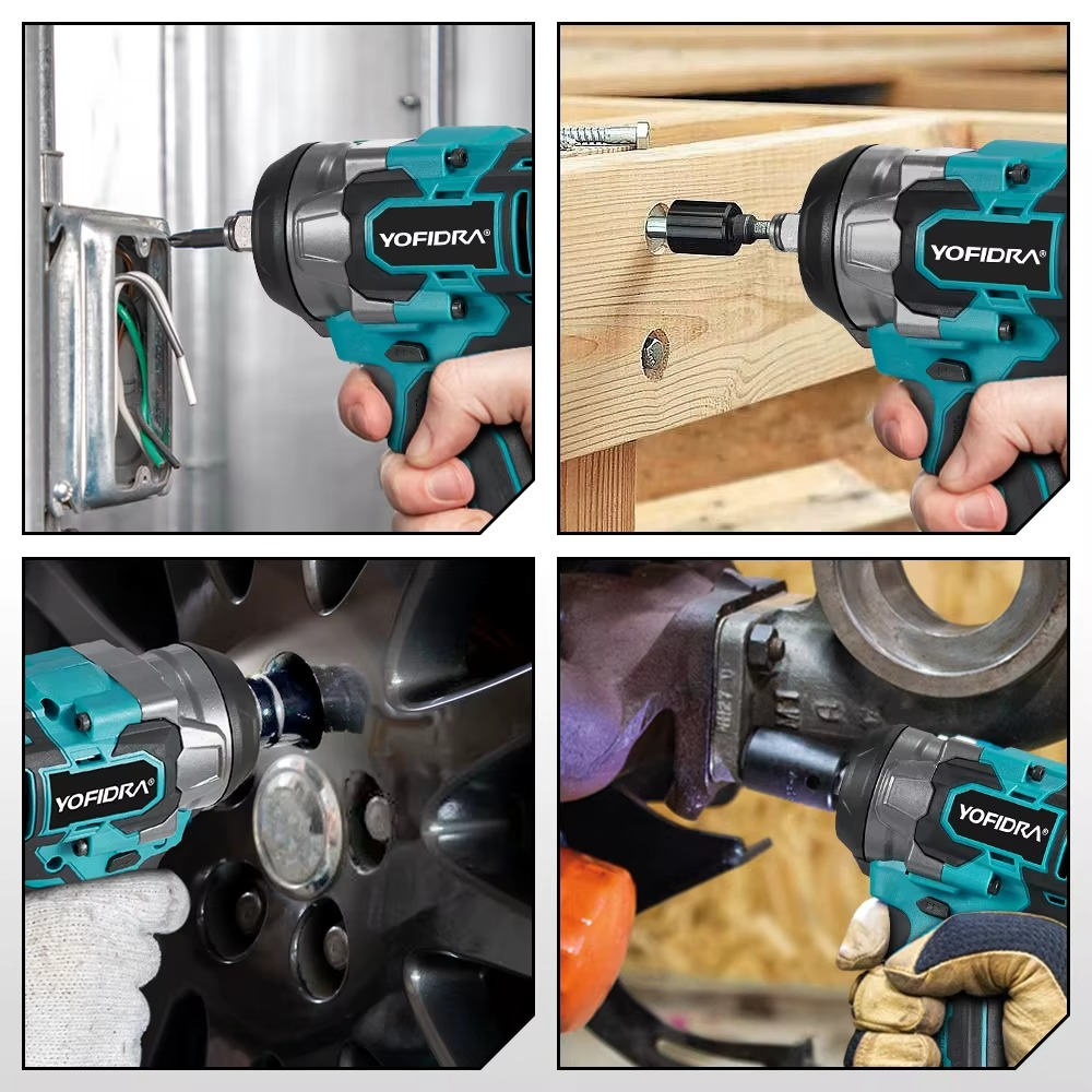 Yofidra Akulöökmutrikeeraja 1200Nm 1/2″ – 2 akut, Ühilduv Makita 18V Akudega - Image 4