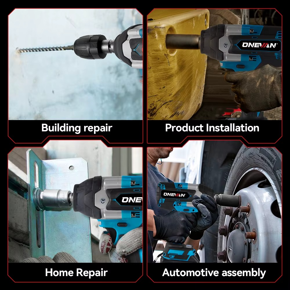 Onevan Akulöökmutrikeeraja 1800Nm 1/2″ – Ühilduv Makita 18V Akudega - Image 4