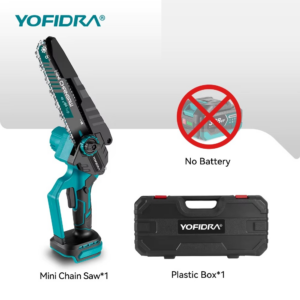 YOFIDRA 8-tolline akutoitega kettsaag harjadeta mootoriga – kompaktne aiakettsaag Makita 18V akudele
