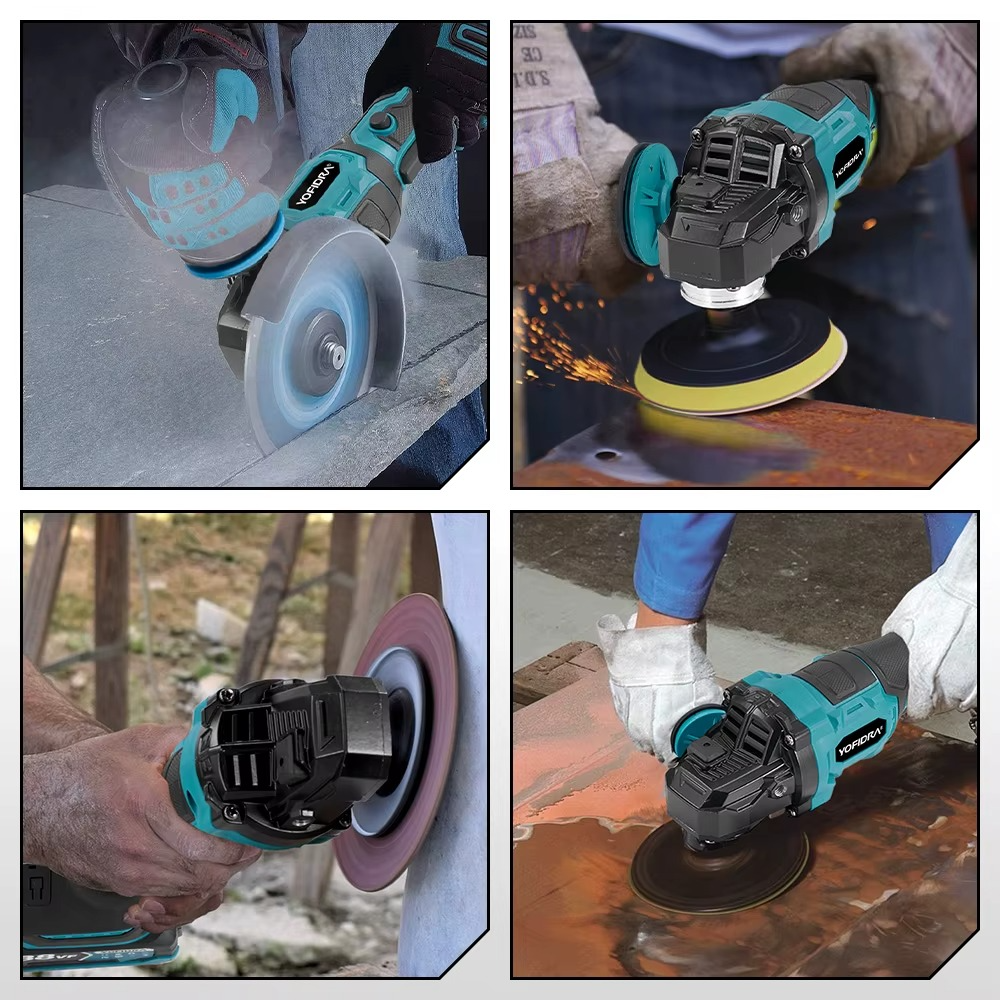 Yofidra Akunurklihvija 125mm 1500W – Akudeta, Ühilduv Makita 18V Akudega - Image 5