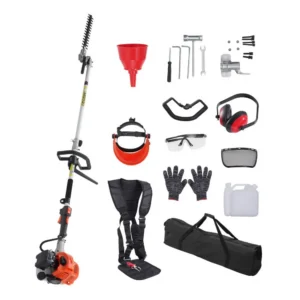 bensiinimootoriga teleskoop hekilõikur 26cc – Bensiinimootoriga teleskoop-hekilõikur (26 cm³, 2-taktiline, 270° reguleeritav pea)