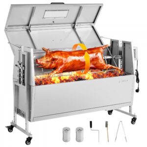 Elektriline Grill, 8 Taset, 60 kg Kandevõime, 38W Mootor, Roostevaba Teras – 117 cm