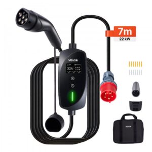 kaasaskantav elektriauto laadija 22 kW – Kaasaskantav Elektriauto Laadija (22 kW, 32A, 7 m Kaabel)