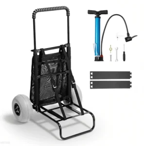 Rannakäru, 760 x 390 mm Kandevõime 75 kg – Terase 25,4 cm Pneumaatiline Ratas