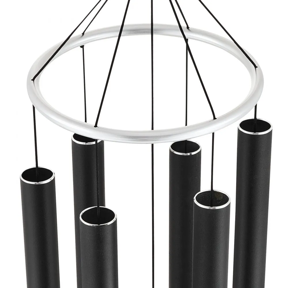 Süvatoonilised Tuulekellad (1677 mm, 6 Alumiiniumtoru, Must) – toote pilt 11