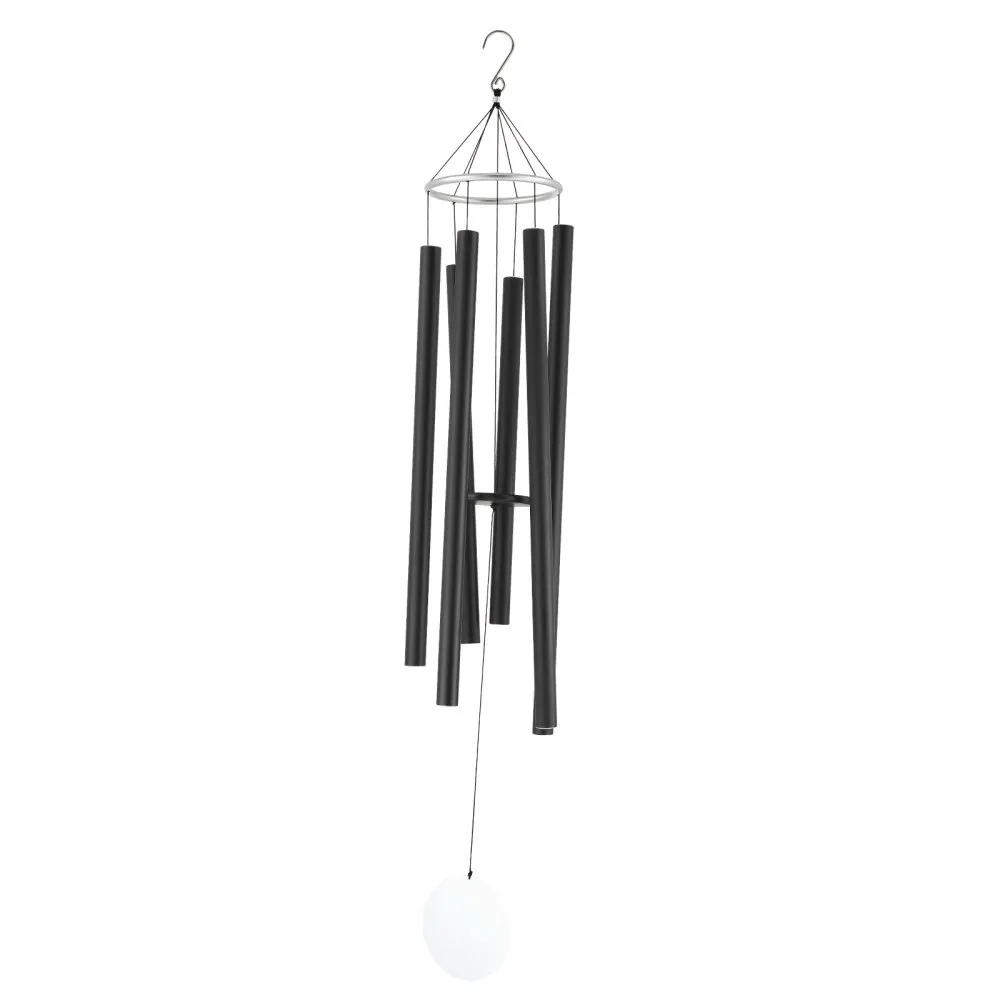 Süvatoonilised Tuulekellad (1677 mm, 6 Alumiiniumtoru, Must) – toote pilt 8