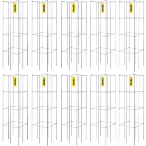 Tomati Tugiraamid (30 x 30 x 117 cm, Hõbedane, 10 tk)