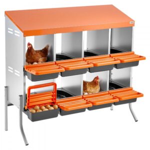 Kana pesakast (8 sektsiooni, tsingitud teras, oranž)