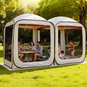 Kokkupandav varjualune (3,66 x 1,83 x 2,2 m, 2-ühes-1)