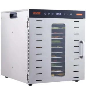 Toidukuivati 10-Kihiline Roostevaba Teras (1000 W, 30-90 °C)