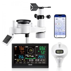 Ilmajaam Rehandusega (7-ühes-1, 19 cm Ekraan, Päikesepaneel)