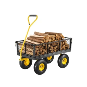 Metallist aiakäru (500 kg kandevõime, maastikurattad, eemaldatavad küljed)