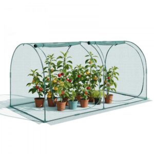 Taimekaitse Telk (2,48 x 1,2 x 1,2 m, Tuulekindel, Tõmblukuga Uks)