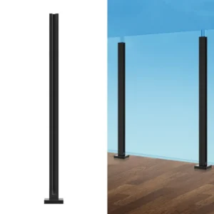 klaasiklamber 105 cm kõrgus – Klaasiklamber (105 cm Kõrgus, 1-1,2 cm Klaasile, Must)