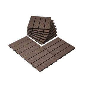 plastikust terrassiplaadid veekindel 27 tk – Plastikust terrassiplaadid (27 tk, 30,48×30,48 cm, veekindel)