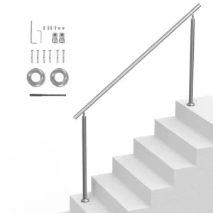 välitrepi käsipuud 180 cm – Välitrepi Käsipuud (180 cm, Roostevaba Teras, 2-Postiline)